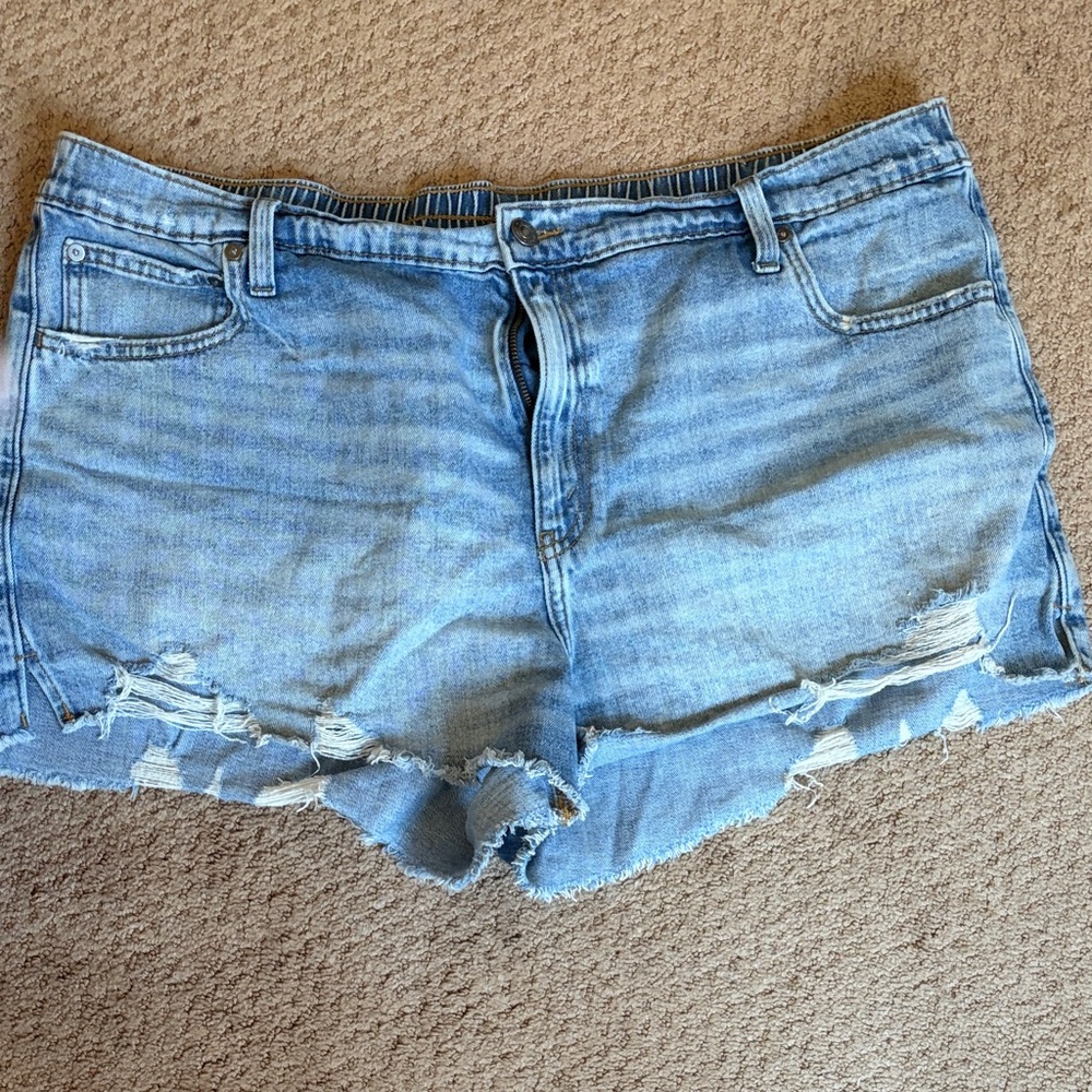 Aerie Light Blue Jean Shorts
